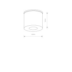 Lampa zewnętrzna sufitowa HEXA