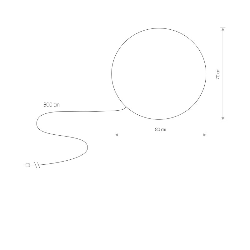Lampa zewnętrzna przenośna CUMULUS XL