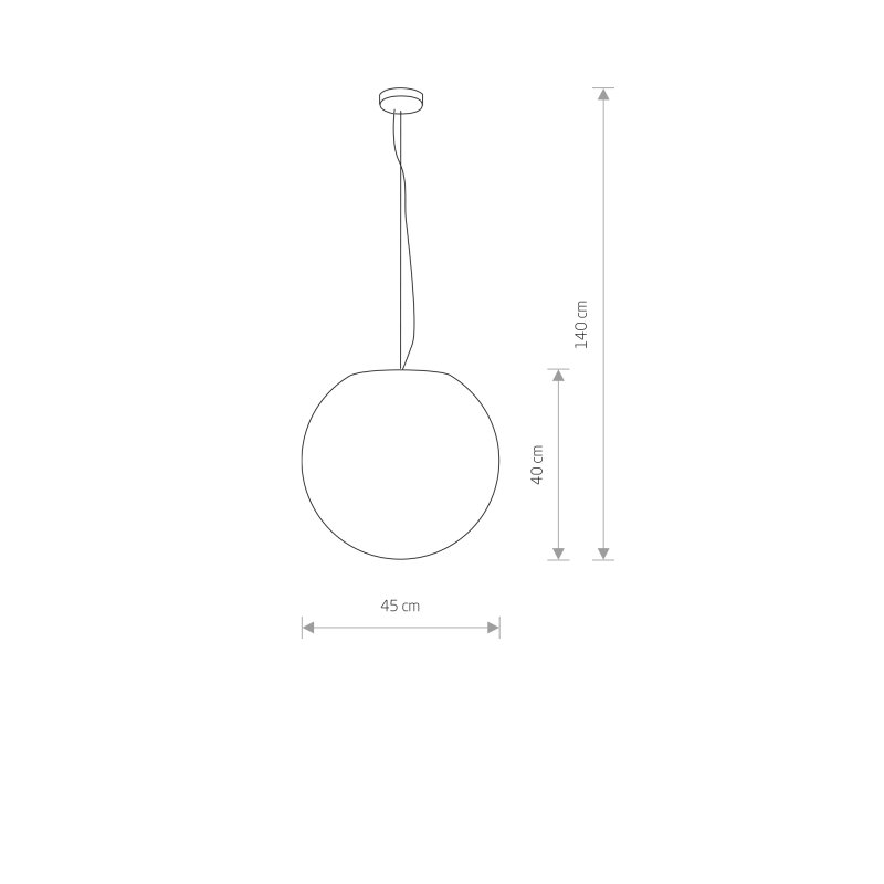 Lampa zewnętrzna sufitowa CUMULUS M